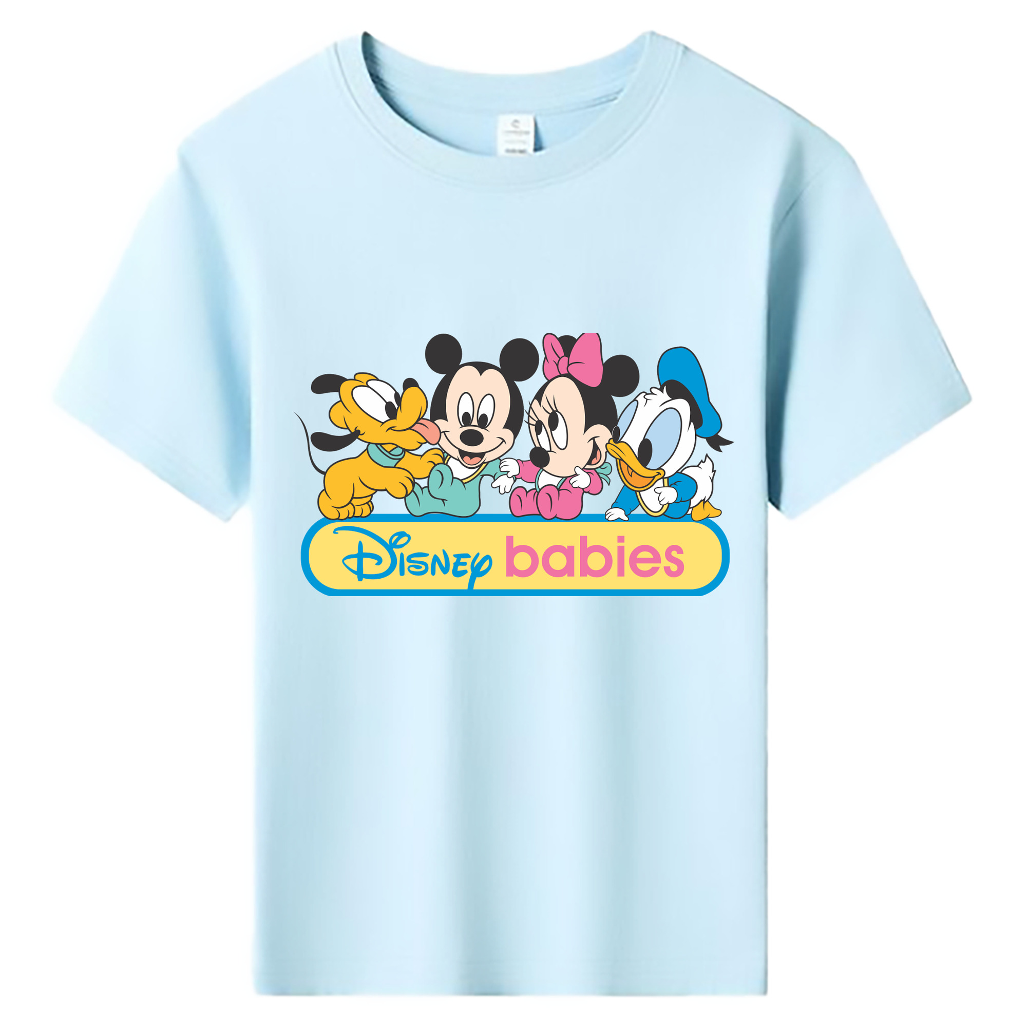 ミッキーマウス Mickey Mouse 綿100％キッズTシャツ（フロントプリント）